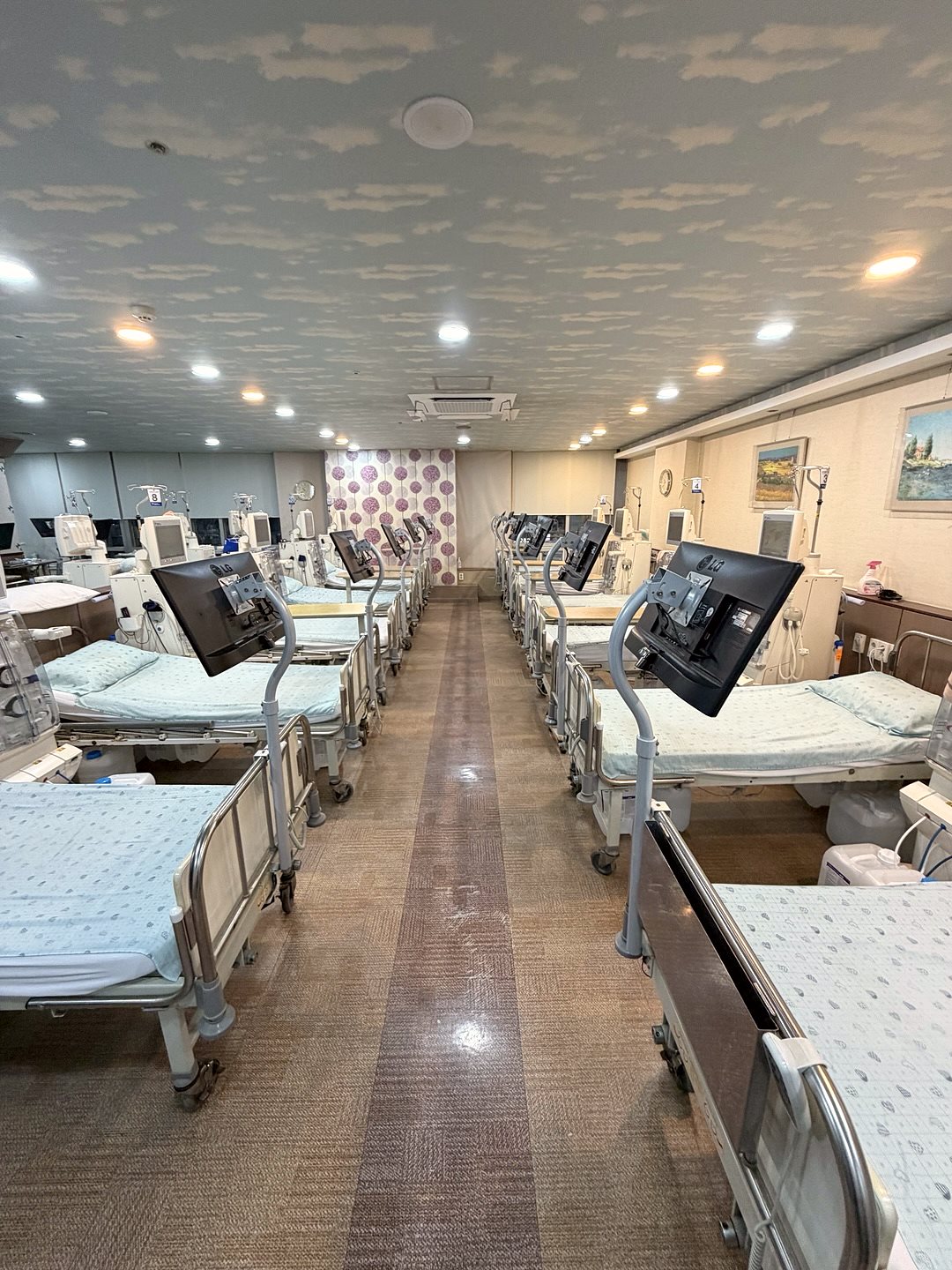 FMC 5008S 투석기 상단 혈액 회로 연결부